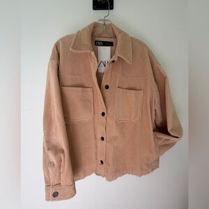 Zara Women's Beige Corduroy Jacket